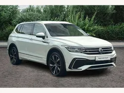 White Used 2024 VW Tiguan Allspace R-line SUV | £34,495 (Expensive)