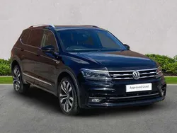 Black Used 2020 VW Tiguan Allspace R-line SUV | £26,218 (Expensive)
