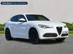 White Used 2021 Alfa Romeo Stelvio Veloce SUV | £29,371 (Fair price)