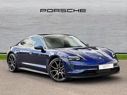 Gentian blue Used 2020 Porsche Taycan Sedan | £47,900 (A bit pricey)