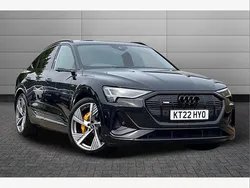 Black Used 2022 Audi e-tron Sportback Advanced SUV | £36,200