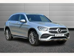 Silver Used 2022 Mercedes GLC300 AMG Line Premium SUV | £29,195 (Fair price)