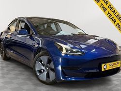 Blue Used 2021 Tesla Model 3 Standard Range Sedan | £17,699 (Fair price)