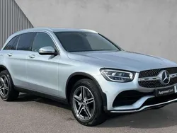 Hightech silver Used 2022 Mercedes GLC220 AMG line SUV | £29,836 (Fair price)