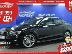 Black Used 2016 Audi A3 S-Line Sedan | £11,999 (Fair price)