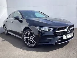 Black Used 2021 Mercedes CLA250e AMG line Sedan | £19,990 (Good price)