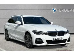 White Used 2021 BMW 330e M Sport Estate | £24,650 (Expensive)