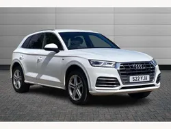 Ibis white Used 2018 Audi Q5 S-Line SUV | £23,195 (Fair price)