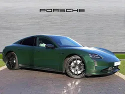 Oak green metallic neo Used 2024 Porsche Taycan Turbo Sedan | £99,000