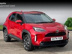 Scarlet flare Used 2024 Toyota Yaris Hybrid Design Estate | £23,690 (Good price)