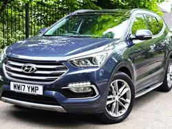 Blue Used 2017 Hyundai Santa Fe Premium SE SUV | £10,990 (Fair price)