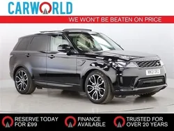 Black Used 2021 Land Rover Range Rover Sport HSE Dynamic SUV | £45,240 (Fair price)