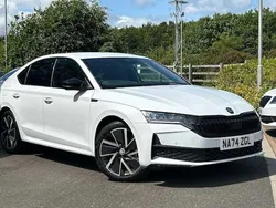 Moon white metallic Used 2025 Skoda Octavia SportLine Hatchback | £27,995