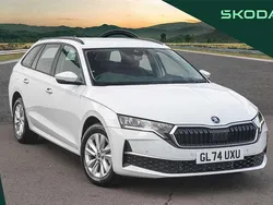 Moon white metallic New 2024 Skoda Octavia SE Technology Estate | £23,495 (Fair price)