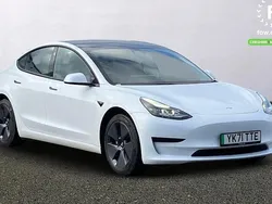 White Used 2021 Tesla Model 3 Standard Range Sedan | £15,799 (Fair price)