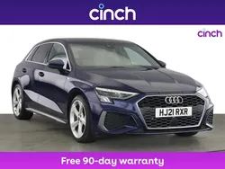 Blue Used 2021 Audi A3 S-Line Hatchback | £20,499 (Fair price)