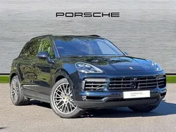Moonlight blue Used 2022 Porsche Cayenne Platinum Edition SUV | £59,950 (A bit pricey)