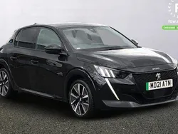 Black Used 2021 Peugeot e-208 Premium Hatchback | £12,199 (Fair price)