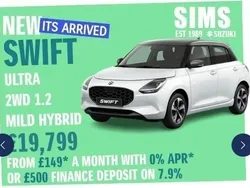 Orange New 2024 Suzuki Swift Hatchback | £20,799