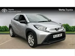Silver Used 2023 Toyota Aygo PURE Hatchback | £12,859 (Fair price)