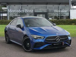 Blue Used 2024 Mercedes CLA220 AMG Line Premium Plus Sedan | £32,995 (Fair price)