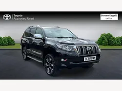 Black Used 2018 Toyota Land Cruiser SUV | £38,999 (A bit pricey)
