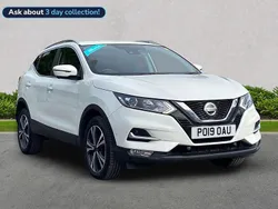 White Used 2019 Nissan Qashqai N-Connecta SUV | £12,229 (Fair price)