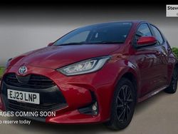 Red Used 2023 Toyota Yaris Hybrid Design Hatchback | £17,592 (Fair price)