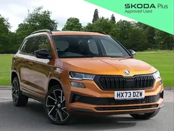 Phoenix orange metallic Used 2023 Skoda Karoq SportLine SUV | £24,995 (Fair price)
