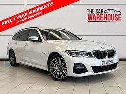 White Used 2021 BMW 330e M Sport Estate | £23,999 (Fair price)