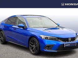 Premium crystal blue Used 2022 Honda Civic Advance | £26,990 (A bit pricey)