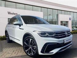 White Used 2022 VW Tiguan R-line SUV | £32,490 (A bit pricey)