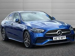 Blue Used 2022 Mercedes C300 AMG Line Premium Plus Sedan | £33,790 (Expensive)