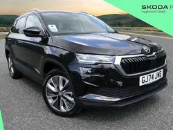 Black magic pearl effect Used 2024 Skoda Karoq SE L SUV | £21,995 (Fair price)