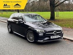 Black Used 2022 Mercedes C200 AMG line Estate | £24,995 (Good price)