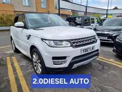 White Used 2017 Land Rover Range Rover Sport HSE SUV | £12,500