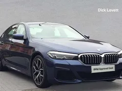 Blue Used 2021 BMW 520 M Sport Sedan | £27,995 (Fair price)