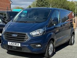 Blue Used 2021 Ford Transit Custom Limited Van | £10,995 (Good price)