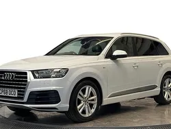 White Used 2018 Audi Q7 S-Line SUV | £24,720 (Fair price)