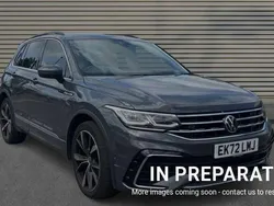 Dolphin grey metallic Used 2022 VW Tiguan R-line SUV | £28,593 (Fair price)