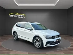 White Used 2018 VW Tiguan Allspace R-line SUV | £20,250 (Expensive)
