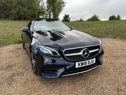 Blue Used 2018 Mercedes E220 AMG line Coupe | £20,475 (Fair price)