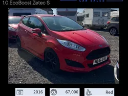 Red Used 2016 Ford Fiesta Zetec Hatchback | £5,499 (Fair price)