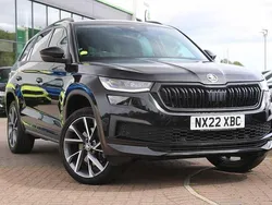 Black magic pearl effect Used 2022 Skoda Kodiaq SportLine SUV | £29,495 (Fair price)