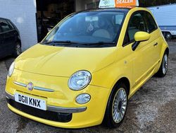 Yellow Used 2011 Fiat 500 Lounge Hatchback | £2,700 (Fair price)