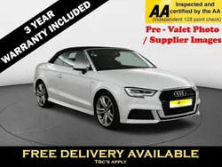 White Used 2018 Audi A3 Cabriolet S-Line Cabriolet | £18,995 (Expensive)