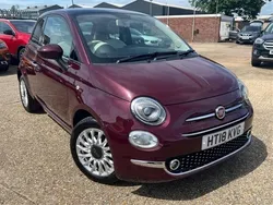 Red Used 2018 Fiat 500 Lounge Hatchback | £7,601 (Fair price)