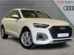 White Used 2023 Audi Q5 Sportback S-Line SUV | £34,500 (Super price)