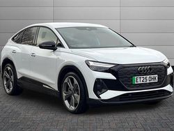 Glacier white Used 2025 Audi Q4 e-tron Black Edition SUV | £38,095