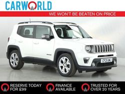 White Used 2021 Jeep Renegade Limited SUV | £14,400 (Fair price)